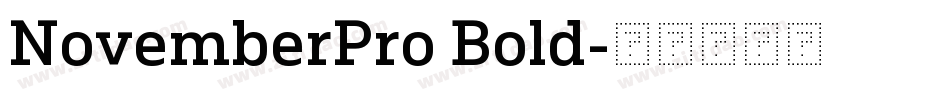 NovemberPro Bold字体转换